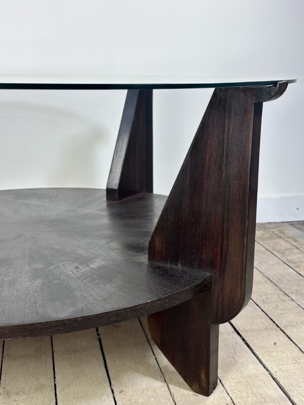 Table basse Art Déco en acajou 1930 – Image 2