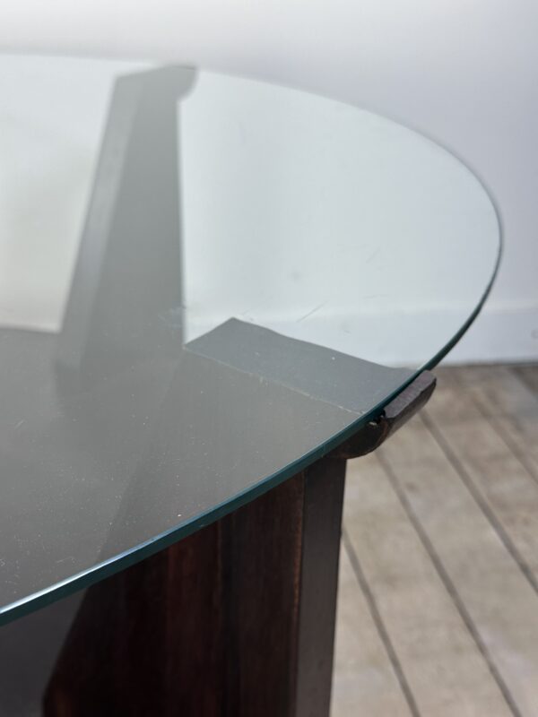 Table basse Art Déco en acajou 1930 – Image 9