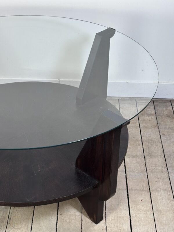Table basse Art Déco en acajou 1930 – Image 4