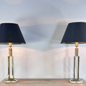 Lampes (la paire) Italie Hollywood Regency 1970