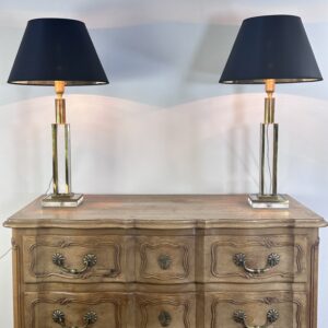 Lampes (la paire) Italie Hollywood Regency 1970