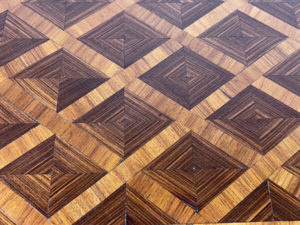 Table écritoire en marqueterie de cubes années 1900 – Image 6