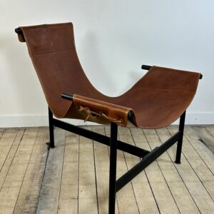 Alternative view of Fauteuil suspendu vintage danemark 1970 en cuir