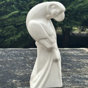 Perroquet de style Art déco en céramique craquelée