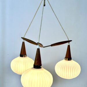 Lustre scandinave Louis Kalff vintage 1960