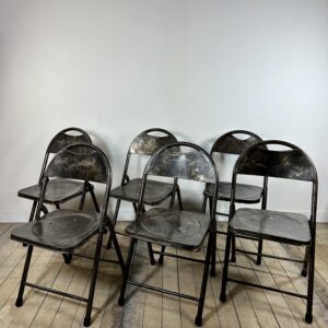 Chaises série de 6 de style industrielle années 2000