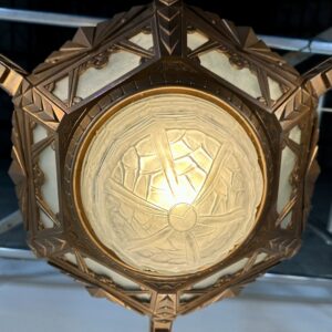 Alternative view of Lustre Art déco 4 feux 1930