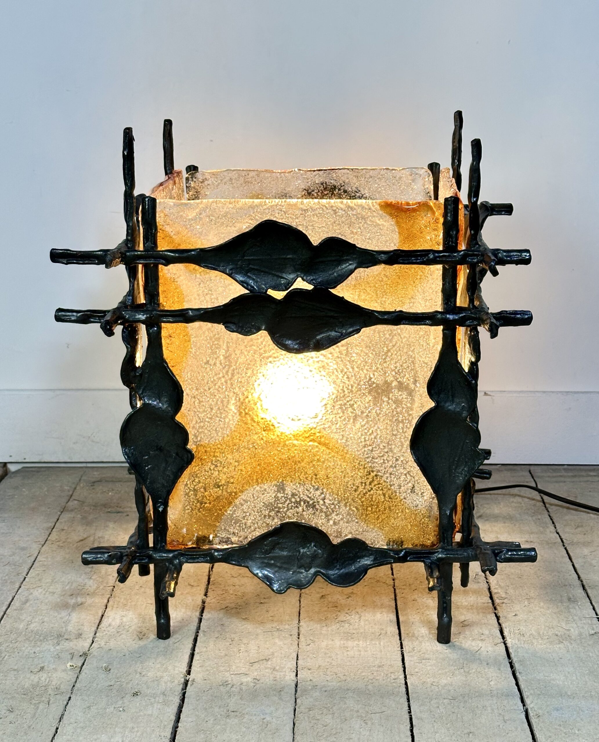 Lampe brutaliste 1960 par Tom Ahlström et Hans Ehrich