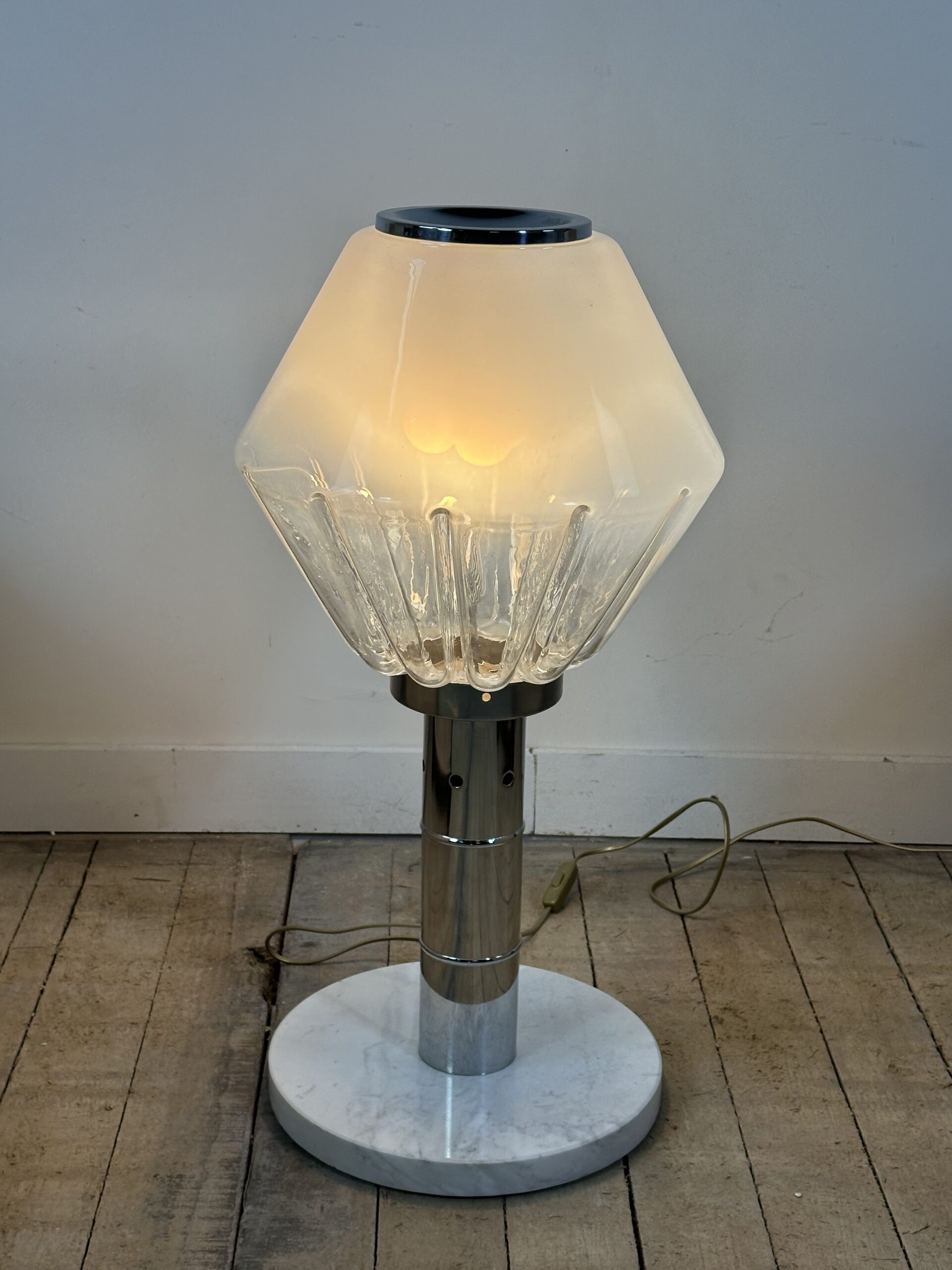 Lampe Diamant en verre murano Italie 1970'S – Image 12