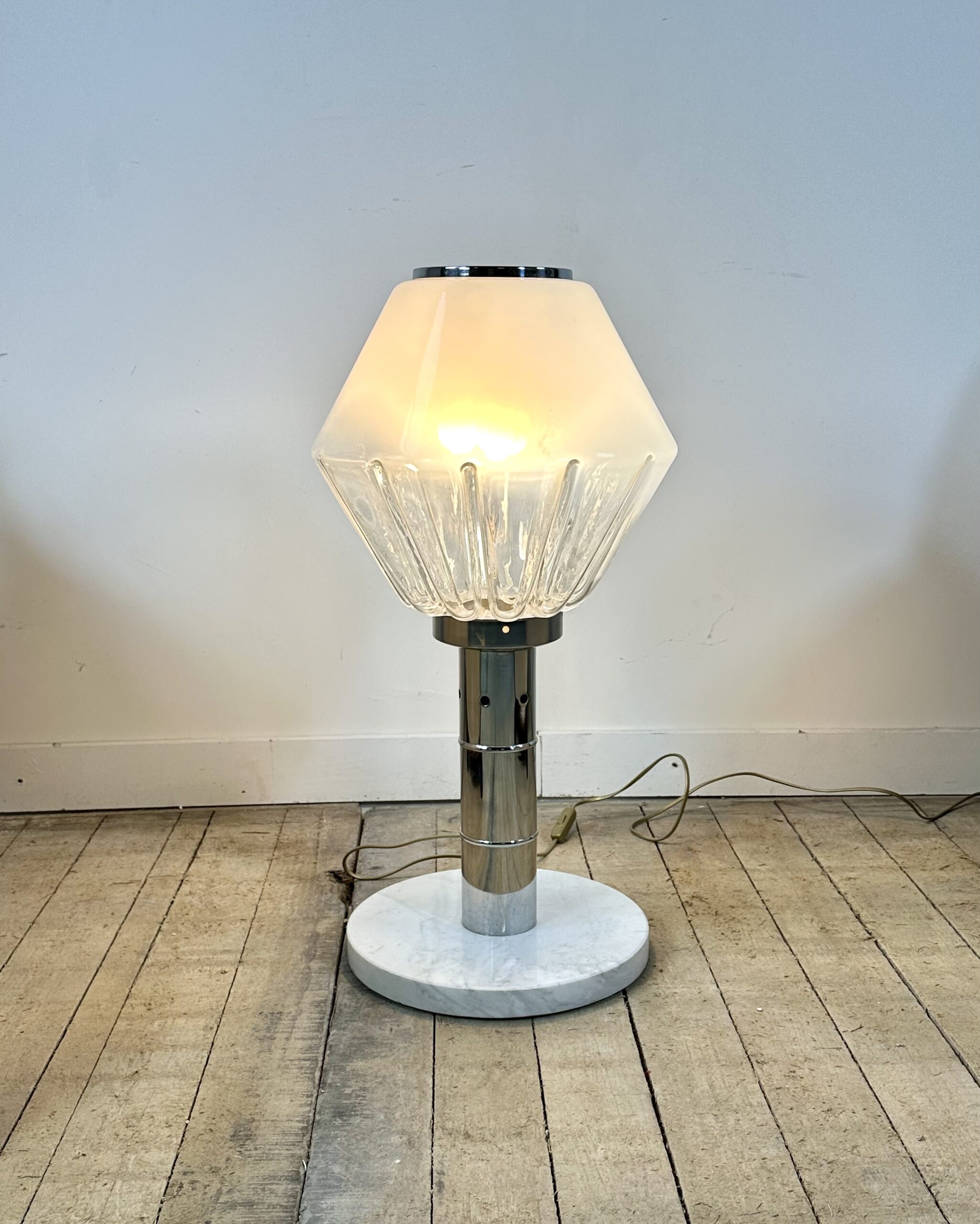 Lampe Diamant en verre murano Italie 1970'S – Image 10