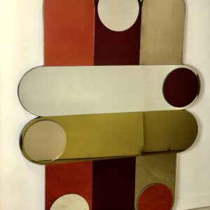 Alternative view of Miroir Circus en verre fumé 1994'S