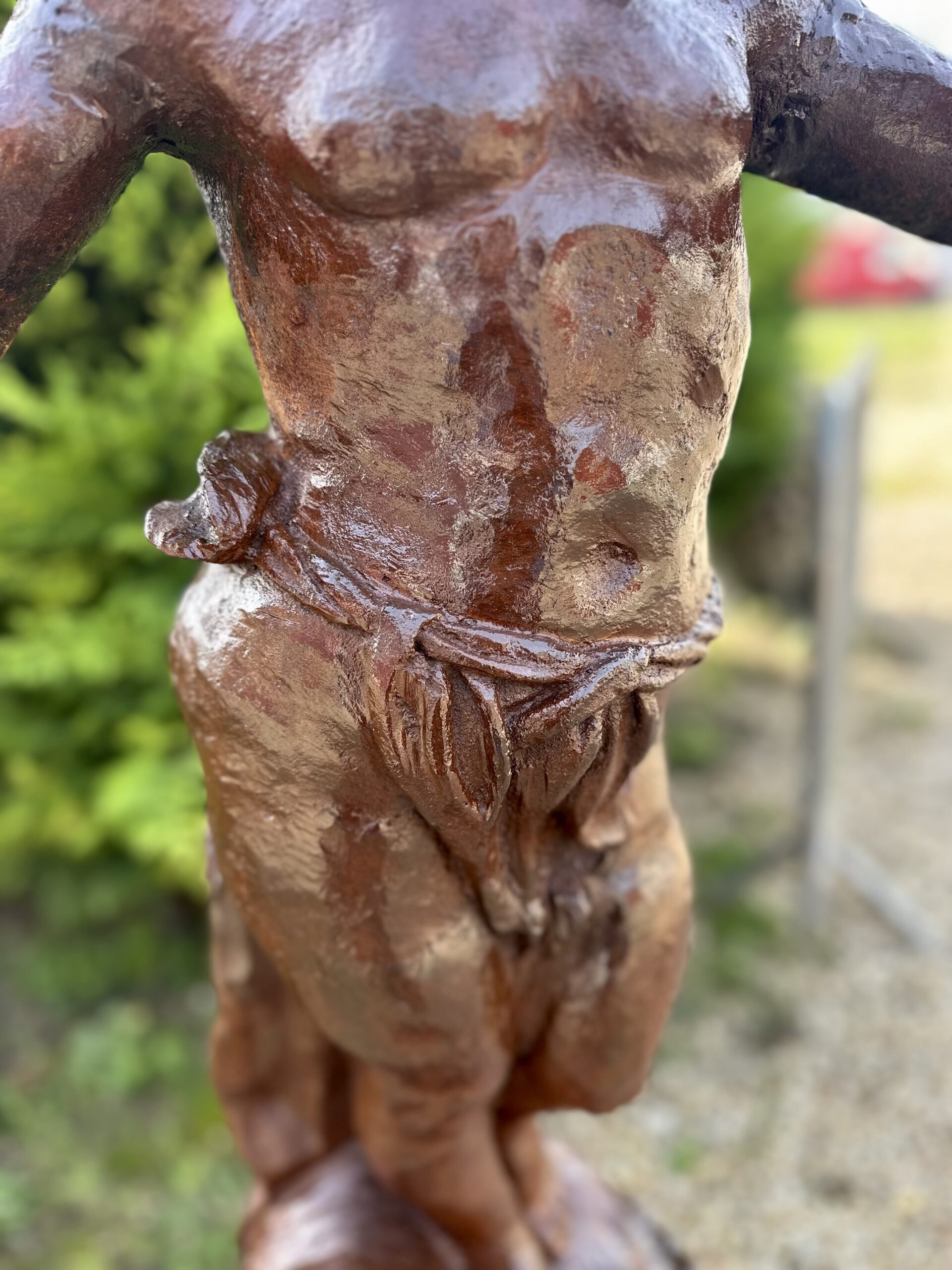 Statue en fonte "la fillette au papillon" années 1980 – Image 10