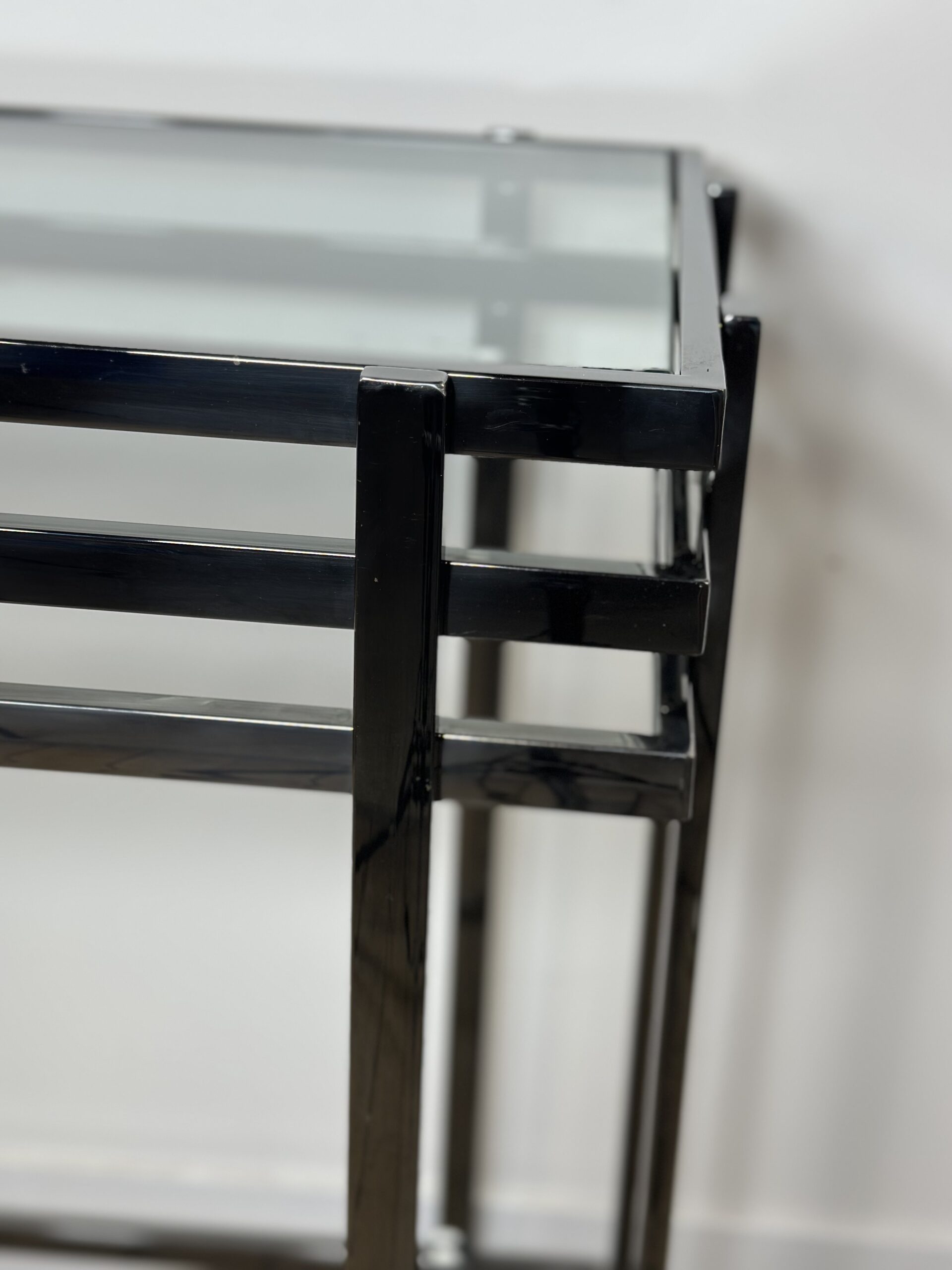 Console en métal argenté fumé années 2000 – Image 10