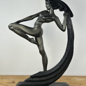 Régule statue "la danseuse au drapé" signé A.Danel 1990
