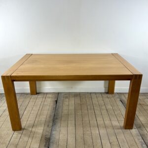 Table à allonges en orme massif huilé Maison REGAIN 1970