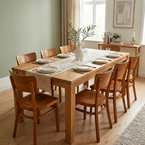 Alternative view of Lot de 6 chaises Bistrot Thonet vintage en bois 1960'S