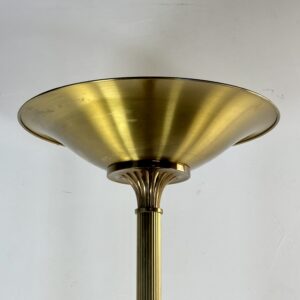 Alternative view of Lampadaire Halogène GAULT Laiton Doré Vintage Années 80