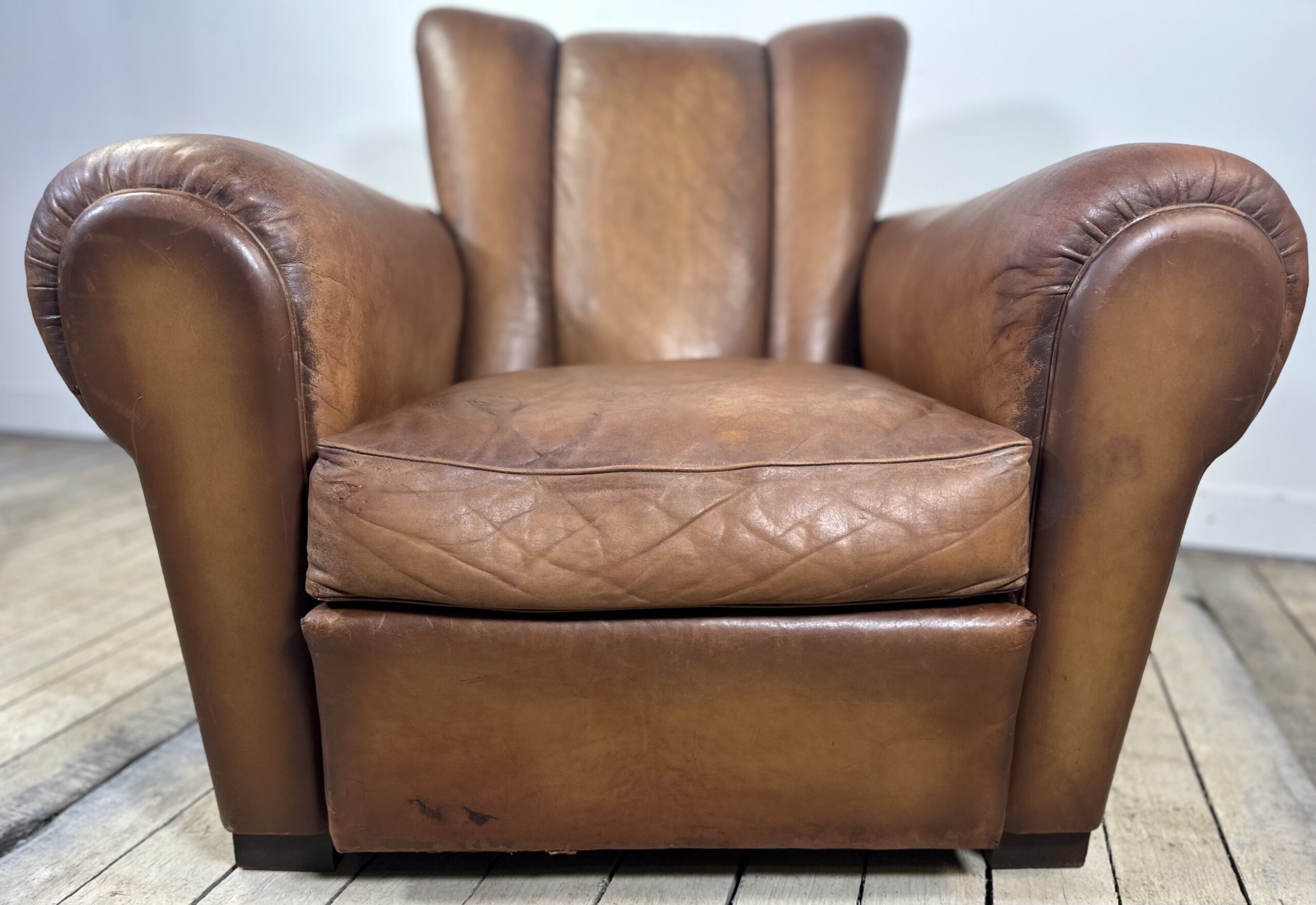 Fauteuil Club en Cuir Vintage Années 1950 – Image 10