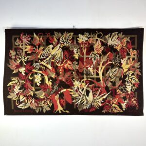 Tapisserie Hervé Lelong 1960 Laine tissée Art textile français