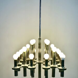 Lustre Gaetano Sciolari 24 feux Design italien 1970'S – Image 15
