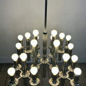 Lustre Gaetano Sciolari 24 feux Design italien 1970'S – Image 14