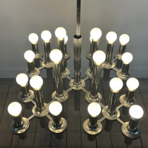 Lustre Gaetano Sciolari 24 feux Design italien 1970'S – Image 13