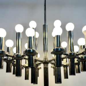 Lustre Gaetano Sciolari 24 feux Design italien 1970'S – Image 12