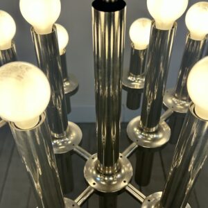 Lustre Gaetano Sciolari 24 feux Design italien 1970'S – Image 8