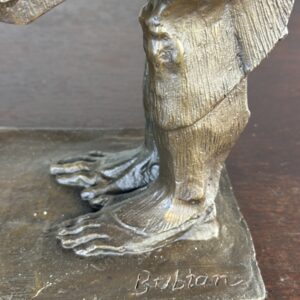 Bronze "Babouin" signé Bubian dans le goût de Rembrandt Bugatti Années 2000 – Image 12