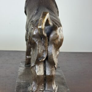 Bronze "Babouin" signé Bubian dans le goût de Rembrandt Bugatti Années 2000 – Image 7
