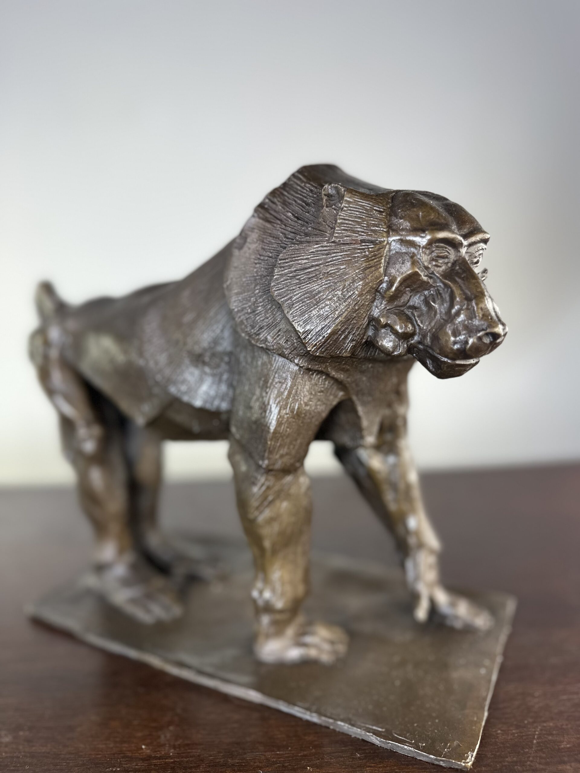 Bronze "Babouin" signé Bubian dans le goût de Rembrandt Bugatti Années 2000 – Image 10
