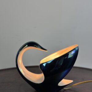 Lampe d'ambiance / veilleuse en forme de cygne maison VERCERAM 1950