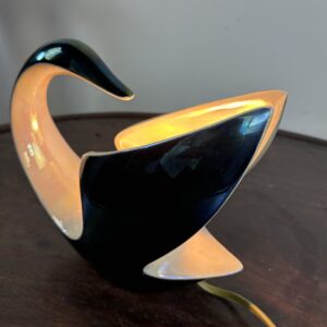 Lampe d'ambiance / veilleuse en forme de cygne maison VERCERAM 1950 – Image 3