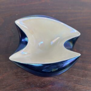 Vide-poche ou cendrier en céramique émaillée irisée, vintage 1950 – Image 6