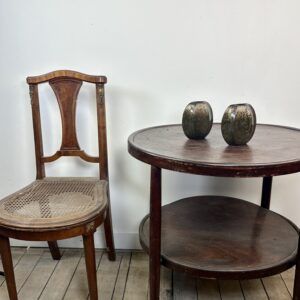 Paire de petits vases méplats époque Art Déco en dinanderie – Image 3