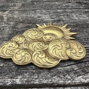 Ex-voto nuage et soleil doré – 16 × 15 cm – Image 6