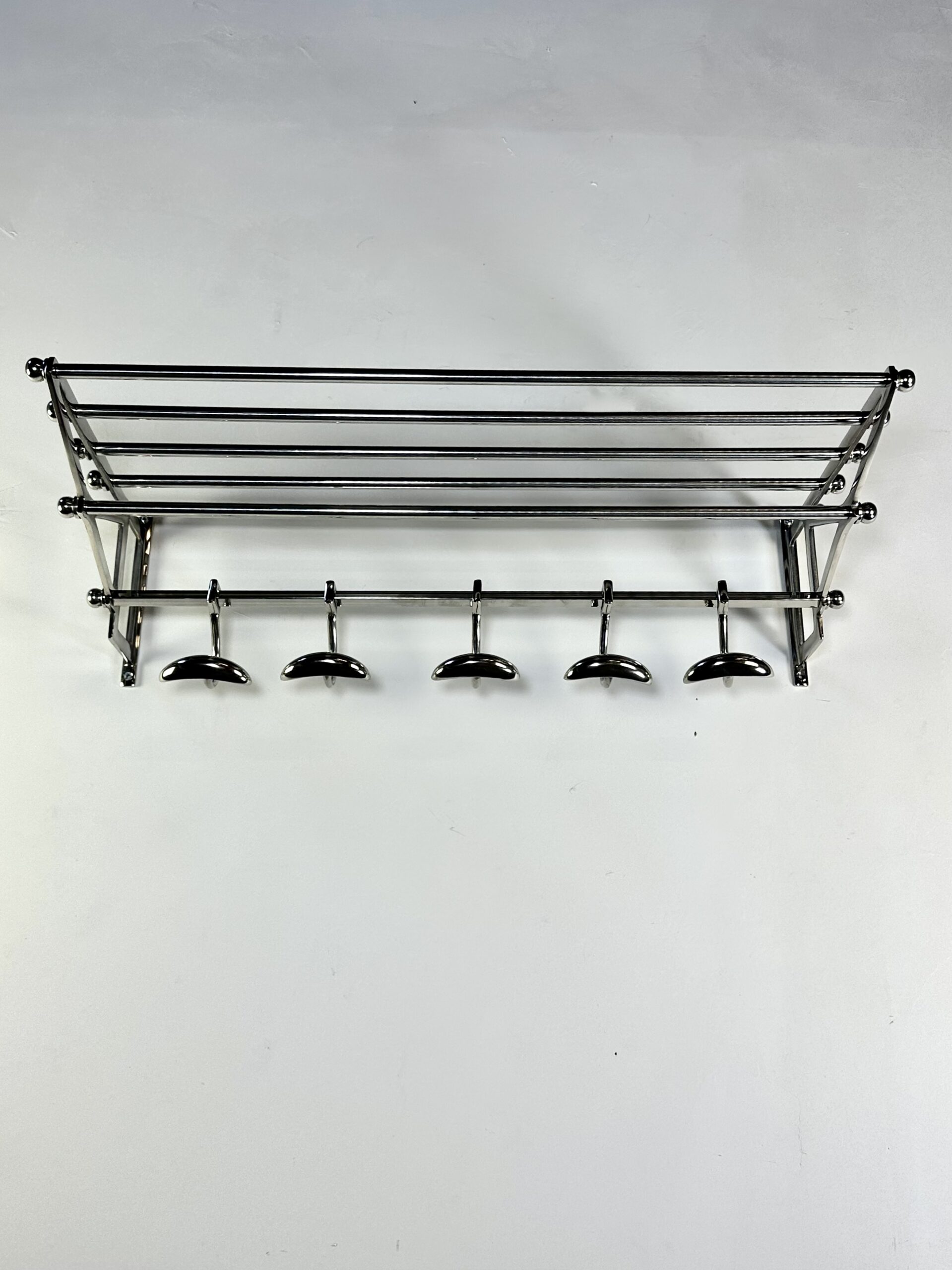 Porte manteau mural 5 patères en aluminium chromé – Image 9