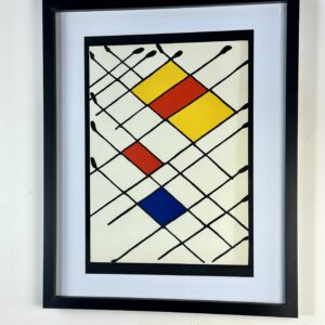 Lithographie originale « Damier » Alexander Calder - Derrière le Miroir n°156