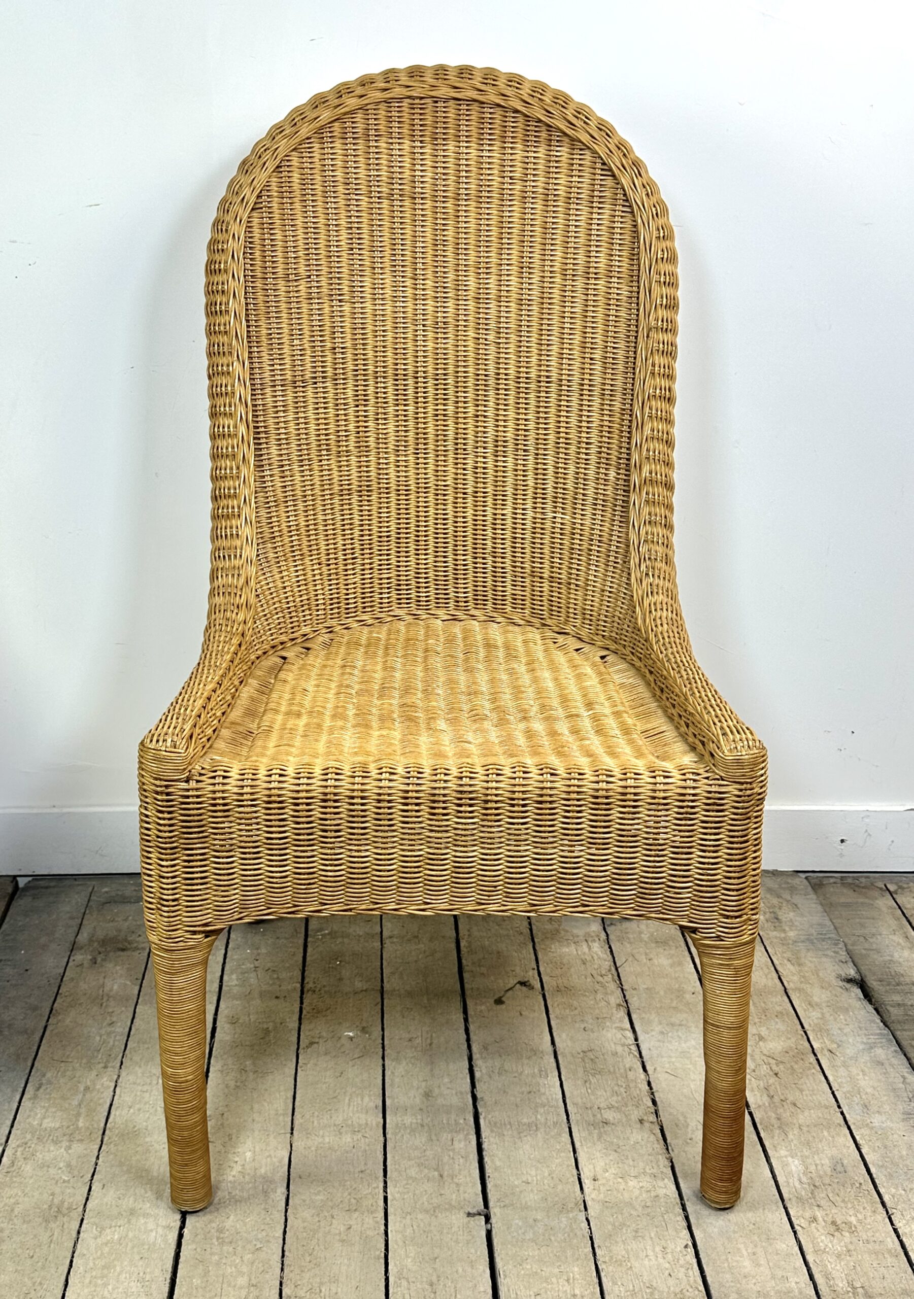 Chaises (lot de 6) vintage 1970 en rotin blond – Image 8