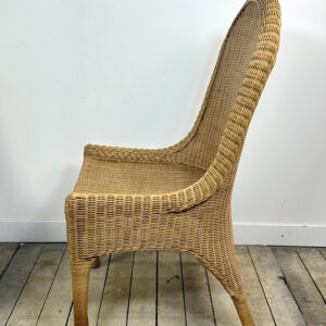 Chaises (lot de 6) vintage 1970 en rotin blond – Image 6