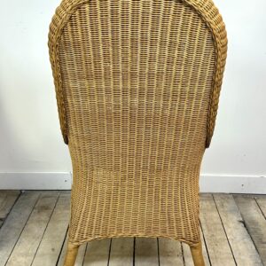 Chaises (lot de 6) vintage 1970 en rotin blond – Image 7