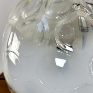 Lampe boule vintage Verre soufflé et bullé de Murano Années 1970 – Image 12