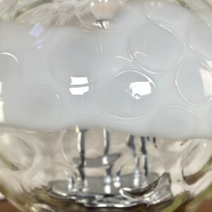 Lampe boule vintage Verre soufflé et bullé de Murano Années 1970 – Image 11