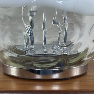 Lampe boule vintage Verre soufflé et bullé de Murano Années 1970 – Image 10