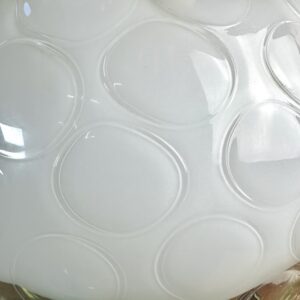 Lampe boule vintage Verre soufflé et bullé de Murano Années 1970 – Image 6