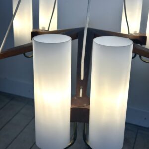 Lustre scandinave Östen Kristiansson pour Luxus Suède – 10 lumières – 1960'S – Image 7