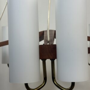 Lustre scandinave Östen Kristiansson pour Luxus Suède – 10 lumières – 1960'S – Image 15