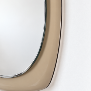 Miroir vintage à cadre verre fumé années 1970 – Image 3