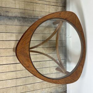 Table basse Tricester par Nathan en teck et vitré 1970 – Image 3