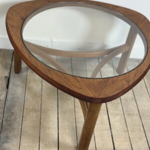Table basse Tricester par Nathan en teck et vitré 1970 – Image 5